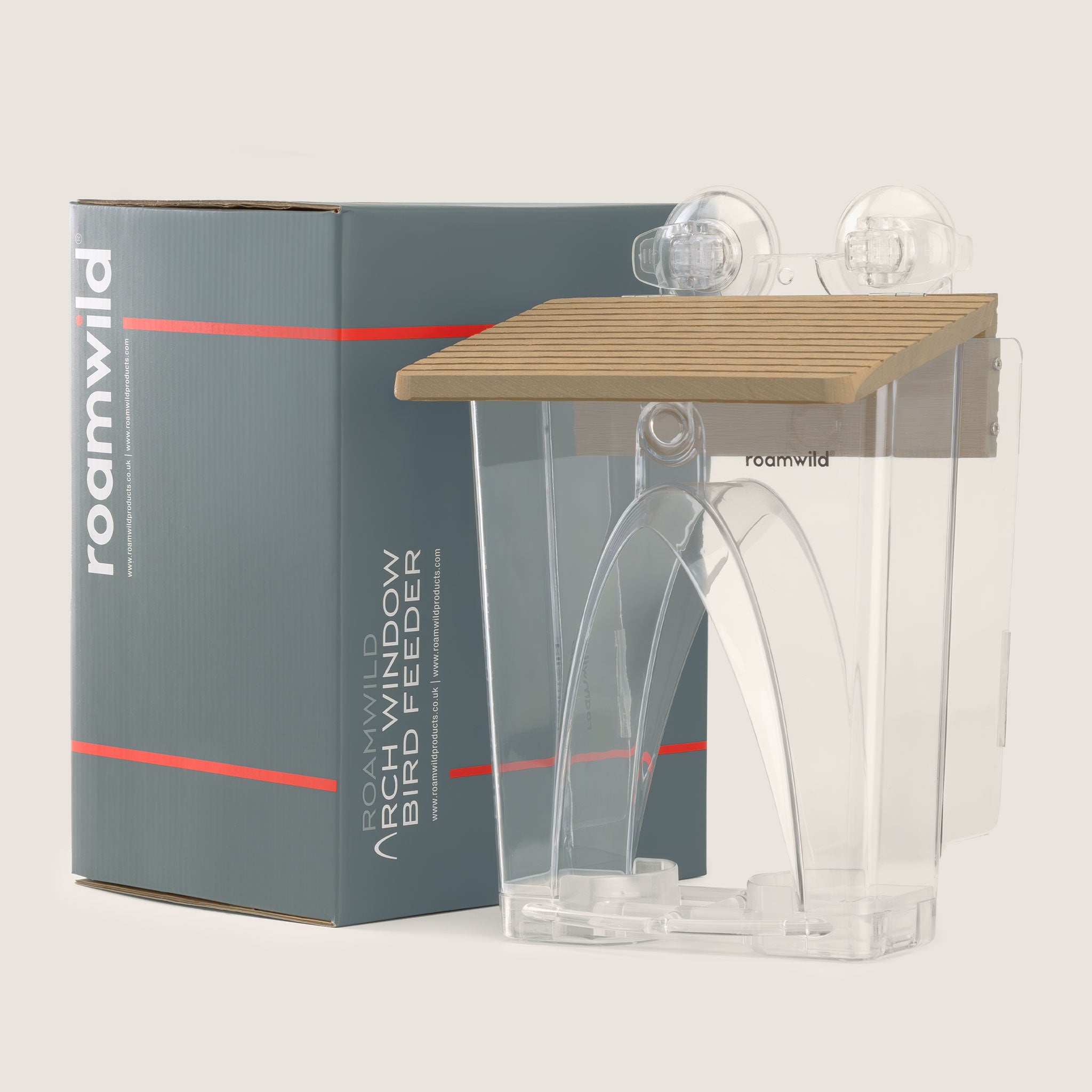 Roamwild Bogenfenster-Vogelfutterhaus
