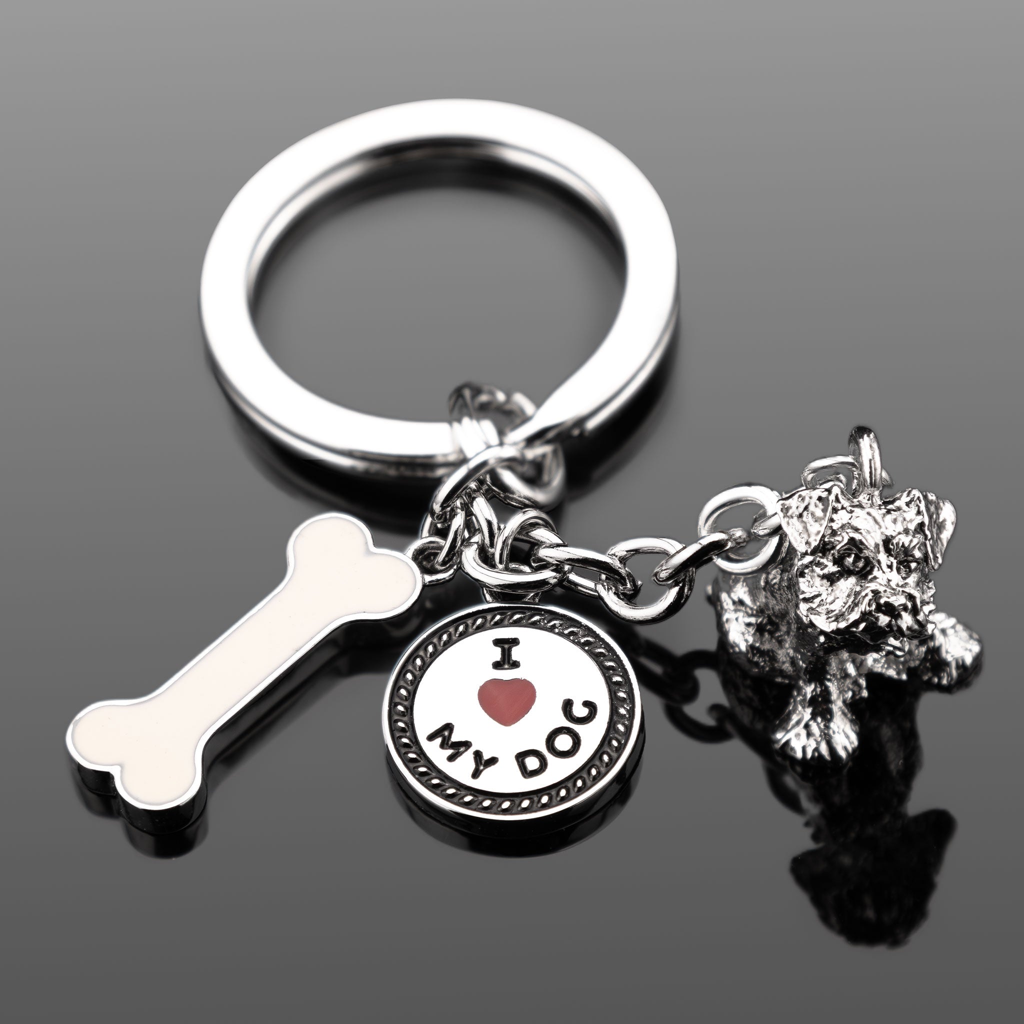 Small Breeds - High Detailed Dog Metal Animal Keyring