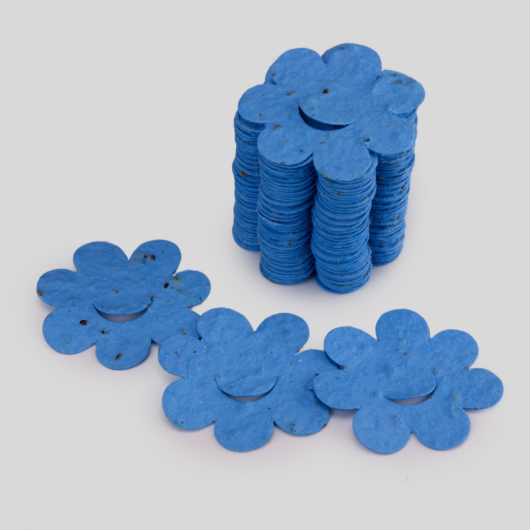 Roamwild Seeded Paper Shapes - Pack Of 50 (Blue Flower)