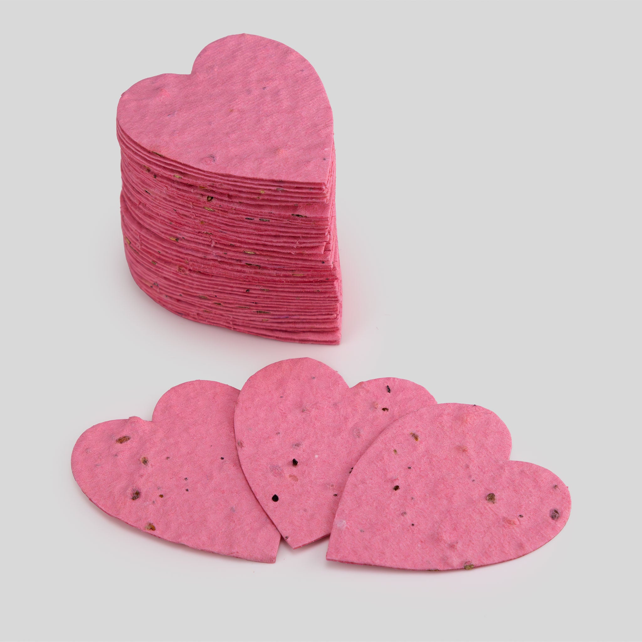 Roamwild Seeded Paper Shapes - Pack Of 50 (Pink Heart)