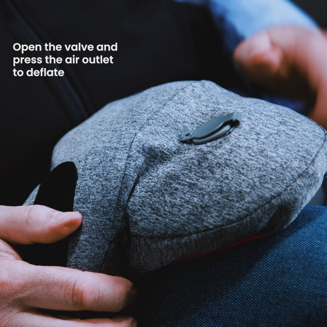 Load video: Roamwild Travel Pillow