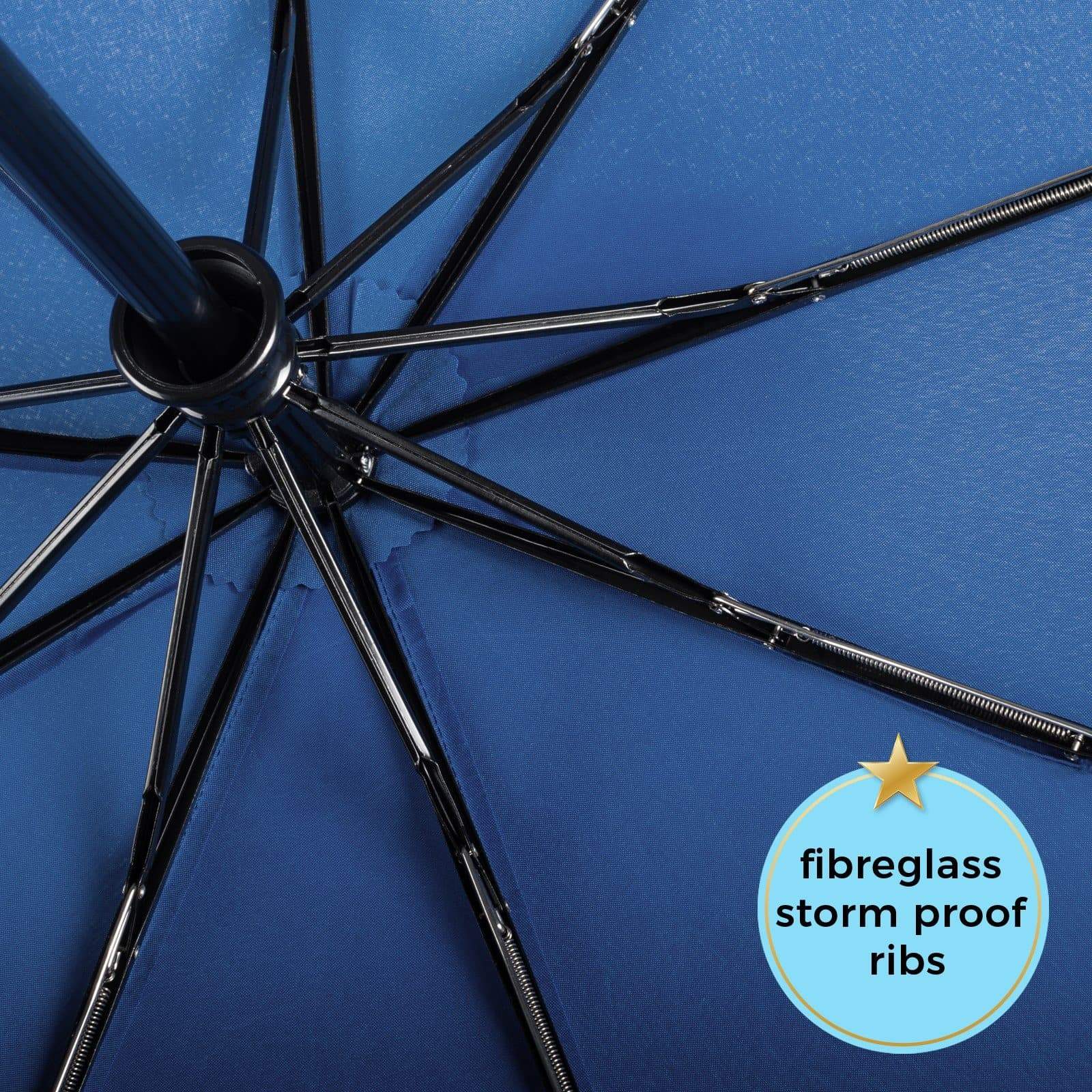 Fibreglass Wind Proof Packs of Golf Umbrellas With Random Logos