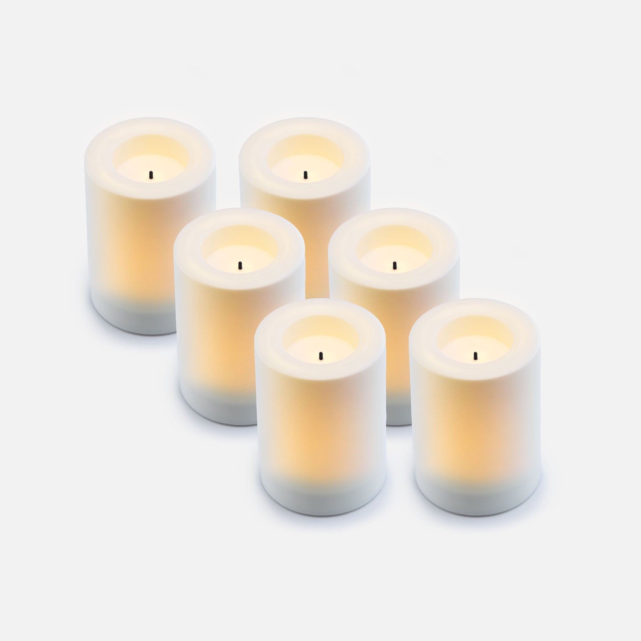 Outdoor Flameless Battery Candles 4 Inch (Small)