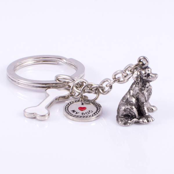 Large Breeds - High Detailed Dog Metal Animal Keyring