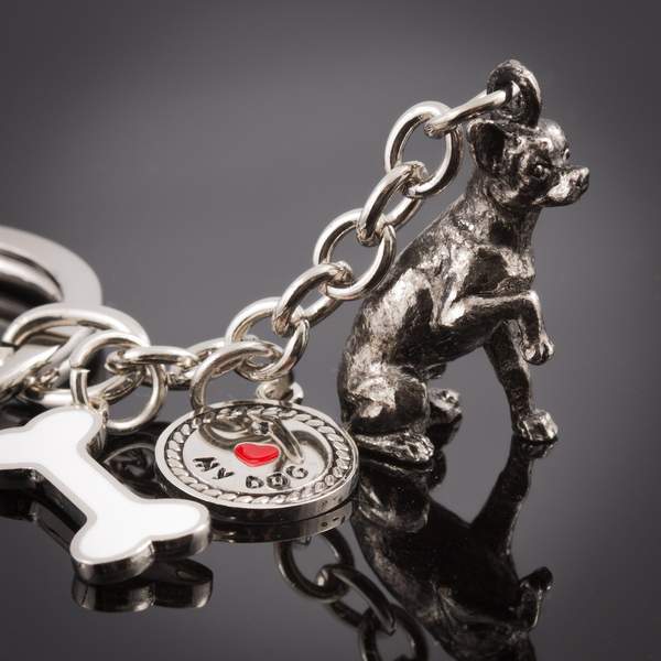 Small Breeds - High Detailed Dog Metal Animal Keyring