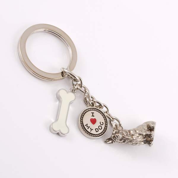 Small Breeds - High Detailed Dog Metal Animal Keyring