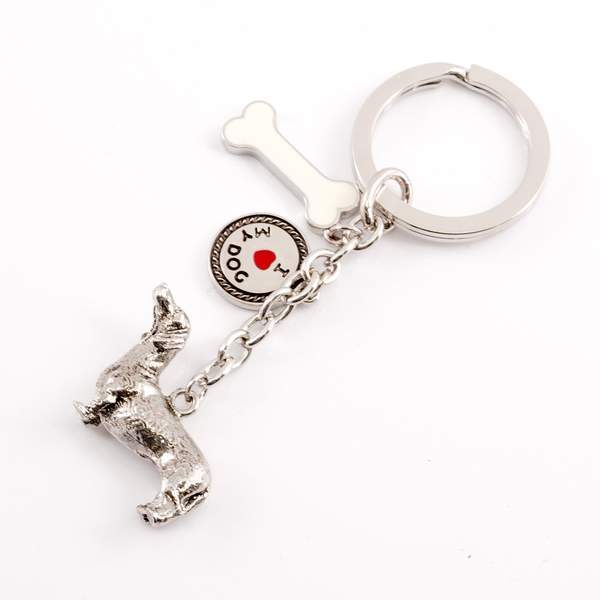 Small Breeds - High Detailed Dog Metal Animal Keyring