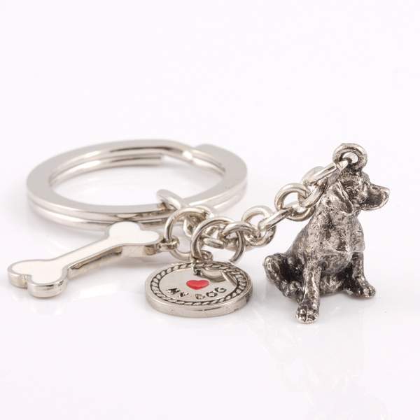 Large Breeds - High Detailed Dog Metal Animal Keyring