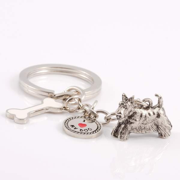 Small Breeds - High Detailed Dog Metal Animal Keyring