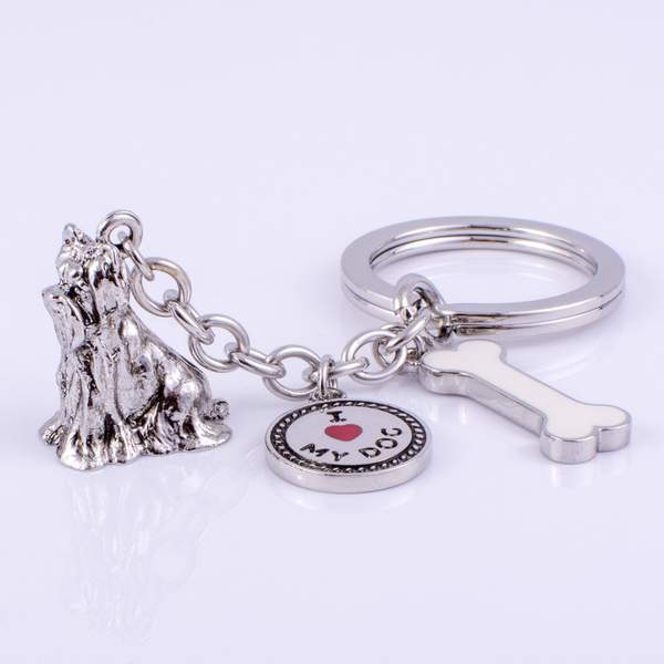 Small Breeds - High Detailed Dog Metal Animal Keyring